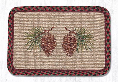 Pinecone Wicker Weave Placemat