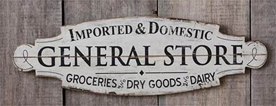 Vintage General Store Sign