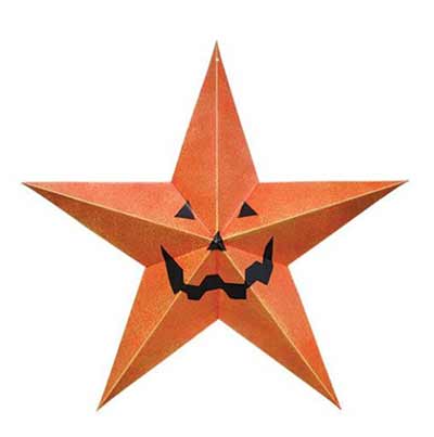 Halloween Barn Star - 12 inch