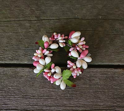 Cherry Blossom Berry Mini Candle Ring