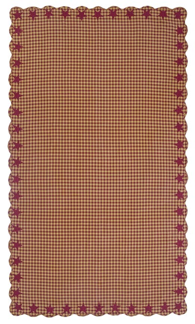Burgundy Star 60 x 102 inch Tablecloth, by Nancy's Nook ...