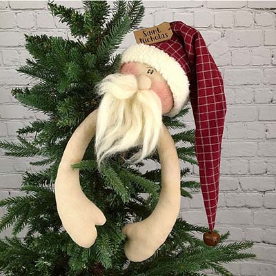 Saint Nicholas the Whimsy Santa Tree Hugger