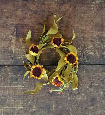 Sunflower 2.5 inch Candle Ring