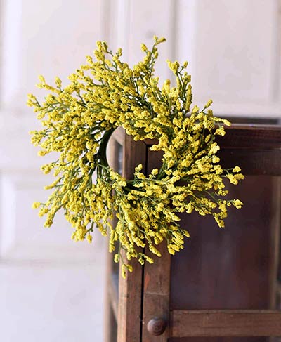 Yellow Array Astilbe 3 inch Candle Ring