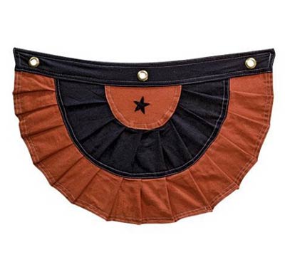 Black and Orange Bunting with Star
