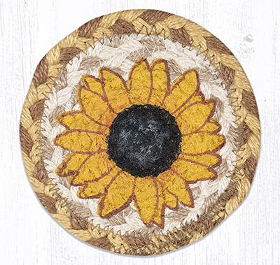 Sunflower Braided Coaster