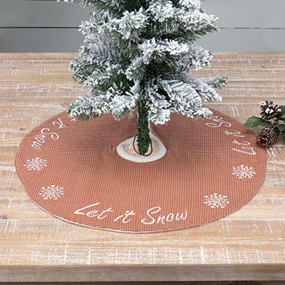 Let It Snow Mini 21 inch Tree Skirt