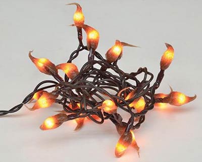 Cinnamon Silicone Dipped String Lights - 20 count