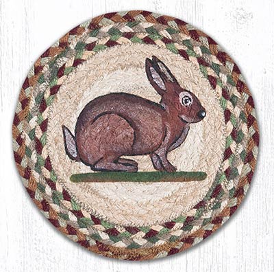 Vintage Rabbit Braided Tablemat - Round (10 inch)