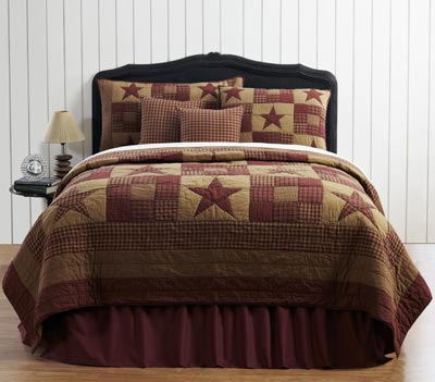 Ninepatch Star Quilt - Luxury King