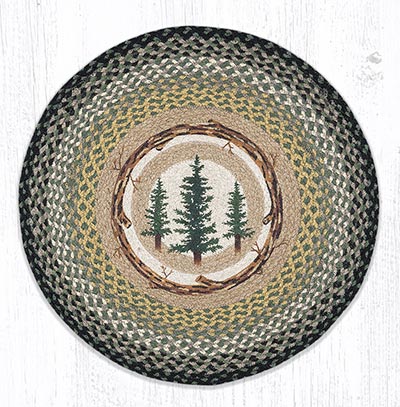 RP-116 Tall Timbers Round Braided Rug