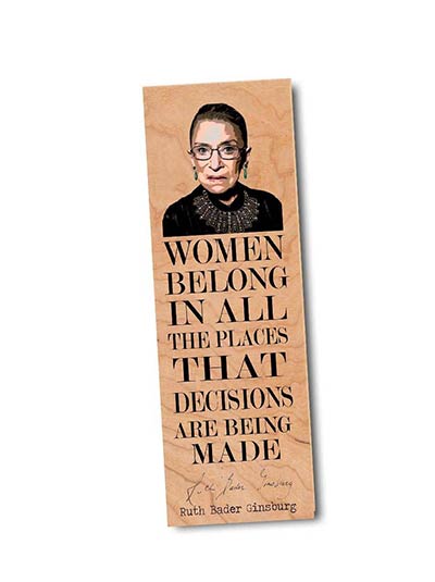 Ruth Bader Ginsberg Women Belong Bookmark