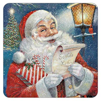 Santa's List Coaster