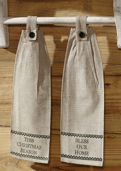 Timberland Christmas Hanging Kitchen Towels By Nancy S Nook The
