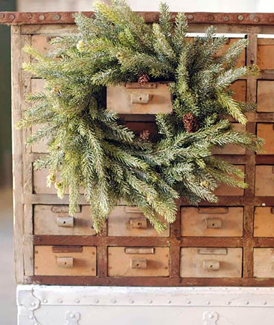 Frosted White Spruce Wreath