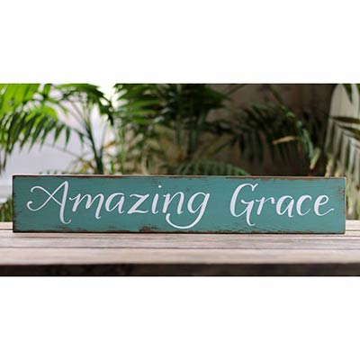 Amazing Grace Wood Sign