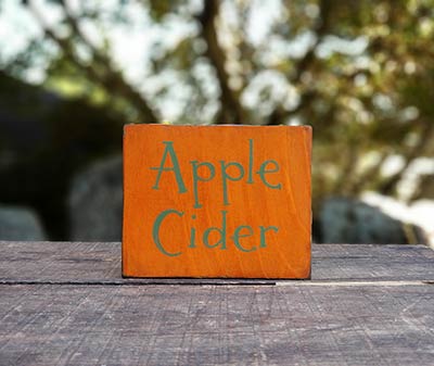 Apple Cider Wood Sign