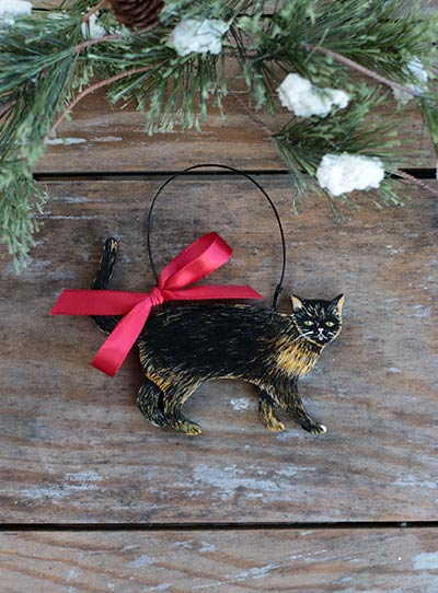 Cat Personalized Ornament - Tortoiseshell