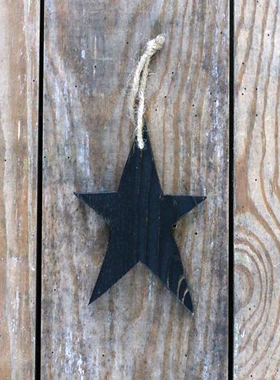 Rustic Wooden Star Ornament