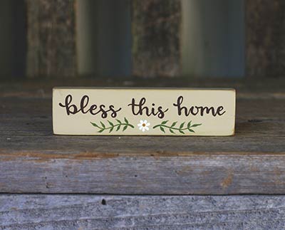 Bless This Home Mini Stick Sign