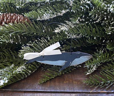 Blue Whale Ornament (Personalized)