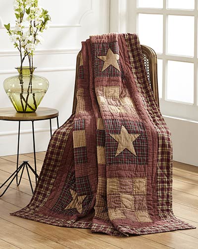 Bradford Star Quilted Throw