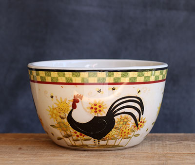Rooster Ceramic Bowl