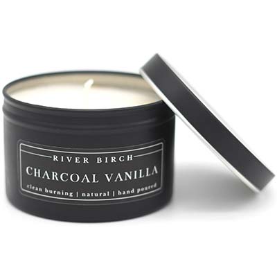 Charcoal Vanilla 8 oz Soy Candle