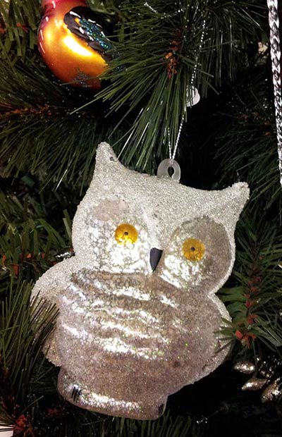 Frosty Owl Ornament
