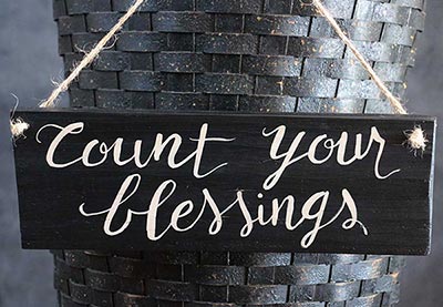 Count Your Blessings Wood Sign (Colors available)