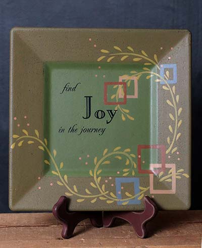 Joy in the Journey Square Plate