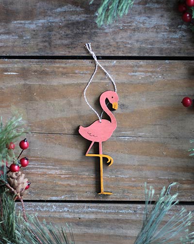Flamingo Ornament (Personalized)
