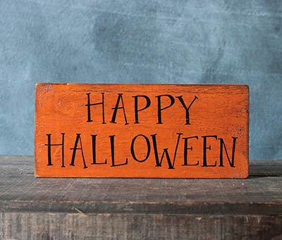 Happy Halloween Wood Sign