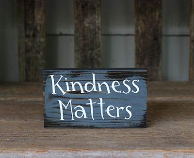 Kindness Matters Small Wood Sign