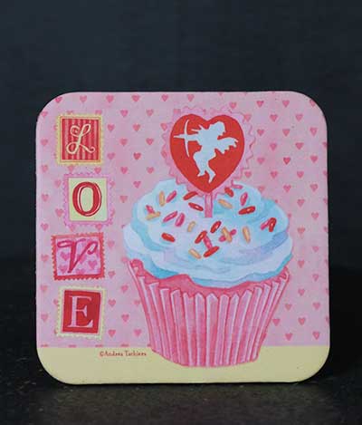 Love and Cupcakes Coaster