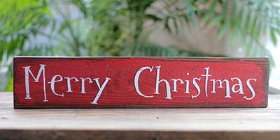 Merry Christmas Wood Sign