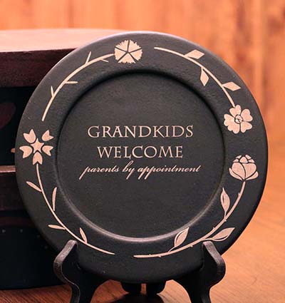 Grandkids Welcome Plate