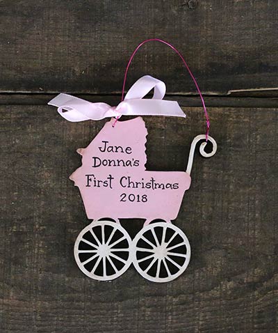 Baby Carriage Personalized Ornament
