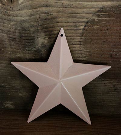 Pale Peach Blue Barn Star (Multiple Size Options)