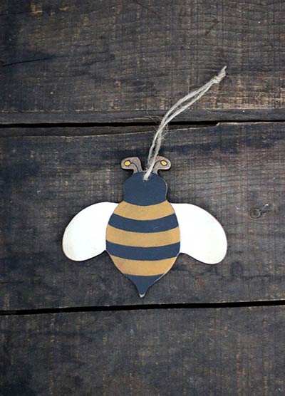 Primitive Bee Ornament