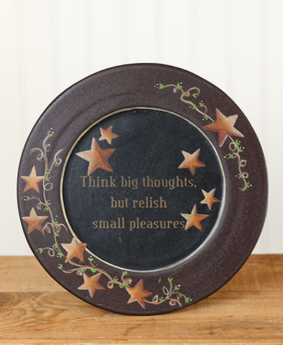 Think Big Thoughts Plate with Stars