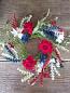 Patriotic Roses 4.5 inch Candle Ring