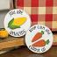 Carrots and Corn Round Easel Signs (Set of 2)
