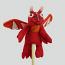 Dragon Finger Puppet - Red