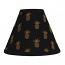 Pineapple Town Black Lamp Shade - 10 inch