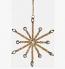 Gold Glass Beaded Snowflake Ornament