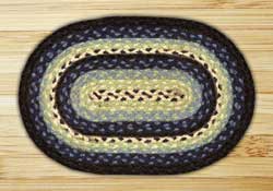 Blueberry & Creme Braided Jute Tablemat