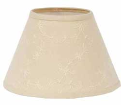 Candlewicking Cream Lamp Shade - 12 inch