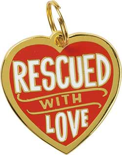 Rescued With Love Pet Charm