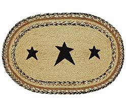 Kettle Grove Braided Placemat with Stars